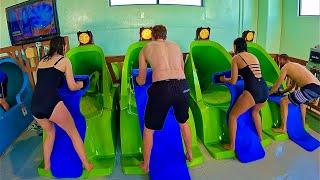 Waterslides at Great Wolf Lodge Water Park | Perryville, USA
