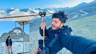 World Record 2024  First Bike On Babusar Top My ️ -چھ ڈگری temperature ￼