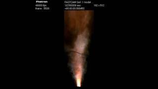 Nanothermite Thruster Exhaust Plume