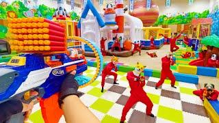 Nerf War | Amusement Park Battle Collection 14(Nerf First Person Shooter)