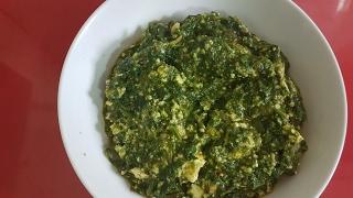 | Palak Paneer Bhurji | Dry Palak Paneer | How to make Dry Palak Paneer |