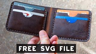 Make A Laser Cut Bi-Fold Leather Wallet (FREE SVG PATTERN) | Glowforge Project