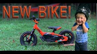 SURPRISING OUR 2 YEAR OLD WITH A NEW BIKE | KTM STACYC