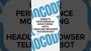 Monitor your website with Headless Browser, Telegram & Latenode!#headless #telegram #automation