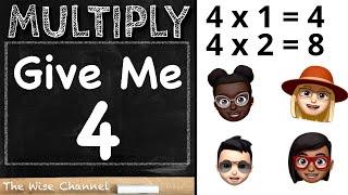 Give Me 4 | Number 4 Math Song | Multiply Album