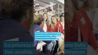 JUEGOS OLÍMPICOS | La princesa Leonor y la infanta Sofía animan a Nadal y Alcaraz en su partido