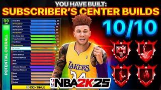 RATING MY SUBSCRIBER'S CENTER BUILDS IN NBA 2K25!