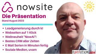 Nowsite - die komplette Präsentation incl. Weltneuheit "Now Ai"