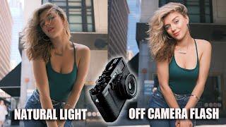 NATURAL LIGHT vs OFF CAMERA FLASH- A Shocking Difference!