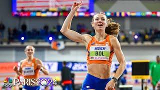 Femke Bol sets new WORLD RECORD in the women's 400m at Indoor Worlds | NBC Sports