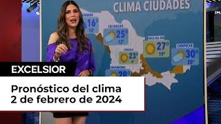 Clima para hoy 2 de febrero de 2024