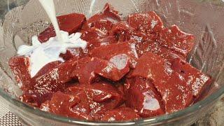 This BEEF LIVER can be eaten with your lips! Chinese secret to soften the toughest liver!