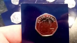 UK 2020 PETER RABBIT 50p Coin VALUE + REVIEW. Change Checker Pack