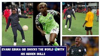 EVANG EBUKA OBI IN A FRIENDLY MATCH WITH WORLD PLAYER UCHENNA KANU