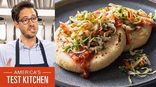 How to Make Cheese Pupusas with Curtido and Salsa