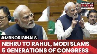 Nehru, Indira, Rajiv, Manmohan, Rahul Gandhi, PM Modi Tears Into 5 Generations Of Congress, Says...