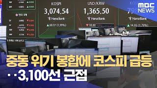 중동 위기 봉합에 코스피 급등‥3,100선 근접 (2025.06.24/12MBC뉴스)