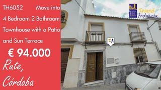 94K, Move into, 4 Bedroom 2 Bathroom Townhouse Properties for sale in Spain inland Andalucia TH6052