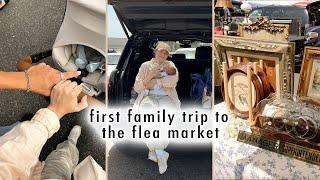 first family trip to the flea market *shopping for vintage decor*