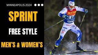 SPRINT (Free) MINNEAPOLIS (USA) 2024 Women's & Men's  World Cup Cross Country Skiing