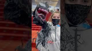 Real Life Venom at Awesome Con | #spiderman #venom #cosplay #marvel
