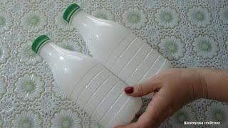 The idea of plastic bottles for the garden. Crafts made of plastic bottles.