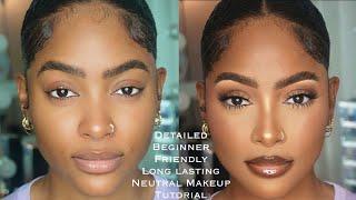 *DETAILED* Beginner Friendly Neutral LASTING Makeup PERFECT for Summer time! | PETITE-SUE DIVINITII