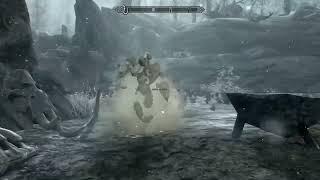 Skyrim-Ash Guardian Won’t Attack A Giant