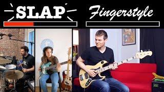 Slap vs Fingerstyle Bass Solo (Nathan Navarro ft. Julia and Simon from Thomann)