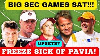 UPSET ALERT! SEC GAMES! TENNESSEE FOOTBALL, SEC FOOTBALL, SOUTH CAROLINA, KENTUCKY FOOTBALL