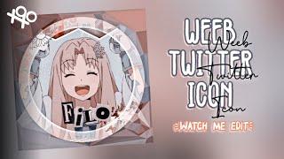 જ･:‧₊ weeb twitter icon (inspo) - filo - watch me edit | xoxoxantzu