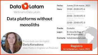 Data Platforms without monoliths