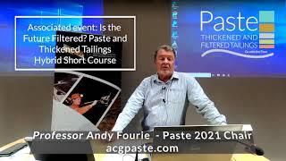 Professor Andy Fourie invites you to Paste 2021