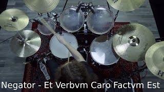 NEGATOR - Et Verbvm Caro Factvm Est - Drum Playthrough by Wanja [Nechtan] Gröger