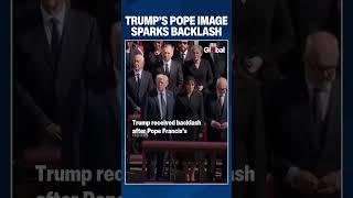 Trump's AI Pope Photo After Francis’s Death Draws Outrage | #shorts
