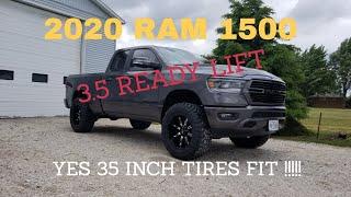 2020 RAM 1500 WITH 3.5 READY LIFT AND 35 INCH TIRES !!!!