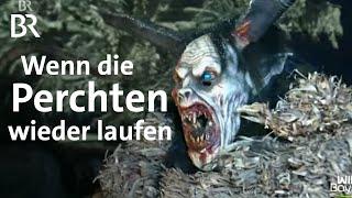 Sie vertreiben böse Wintergeister: Gruseliger Perchtenlauf mit Hexen und Feuer | Wir in Bayern | BR