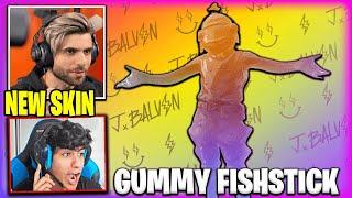 Streamers React To Gummy Fishstick Skin in Fortnite Item Shop