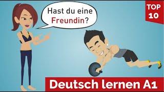 Deutsch lernen mit Dialogen | Lektion 5 | Hast du eine Freundin? einen Freund? | "nicht" oder "kein"