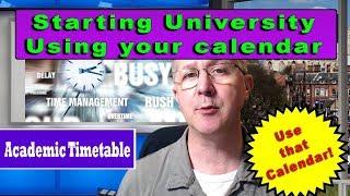 Starting University UK: Organisation with your Calendar