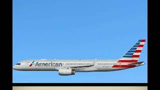 Ameerican airlines 77 recreation animation (principal channel Kitlivespilot)