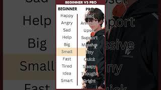 Beginner vs Pro English: 10 Daily Use Words to Learn English Fast | Basic vs Advance#english