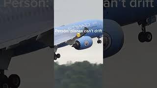 Planes can drift #funny #drift #plane #aviation#fyp #viral #shorts#avgeeks #boeing #787 #777#mancity