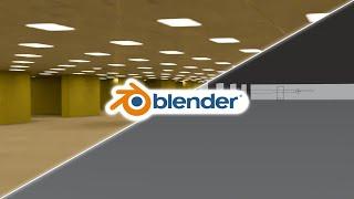 How I made Backrooms in Blender 3D