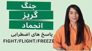 پاسخ جنگ/فرار/انجماد: مهارت های اضطراب    Fight/Flight/Freeze Response: Anxiety