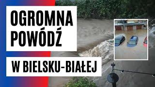 KATASTROFA w Bielsku-Białej. Doszło do powodzi błyskawicznej. DRAMATYCZNE relacje! | FAKT.PL