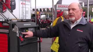 Honda displays the first electronically fuel injected inverted generator (construction equipment)