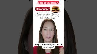 Why is a HAMBURGER called a HAMBURGER?  #shorts #funfacts #burger