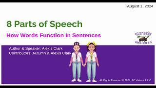 8 Parts of Speech