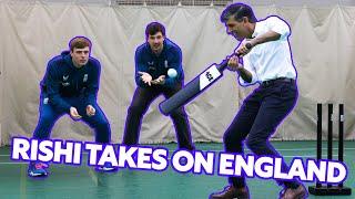 Rishi Sunak takes on the England Cricket Team